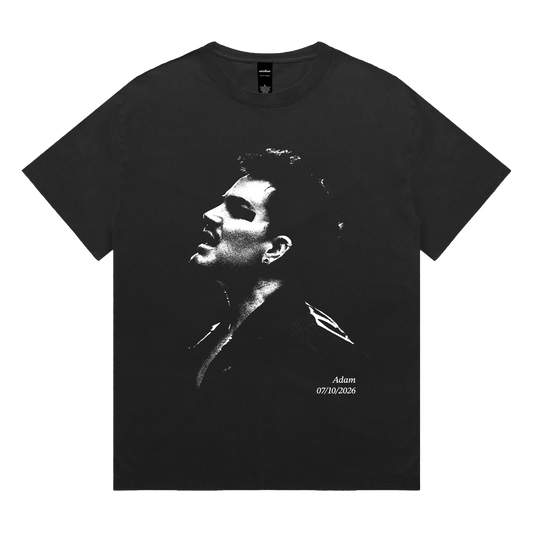 "Into U, Into Me" Portrait Tee (Faded Black)