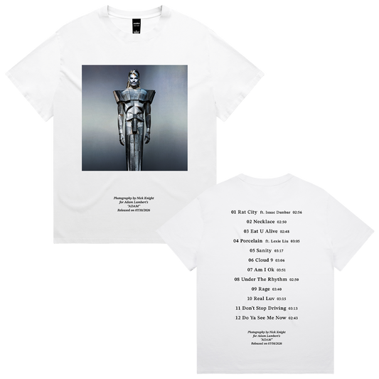 Adam Lambert (ADAM Statue Photo White) T-Shirt